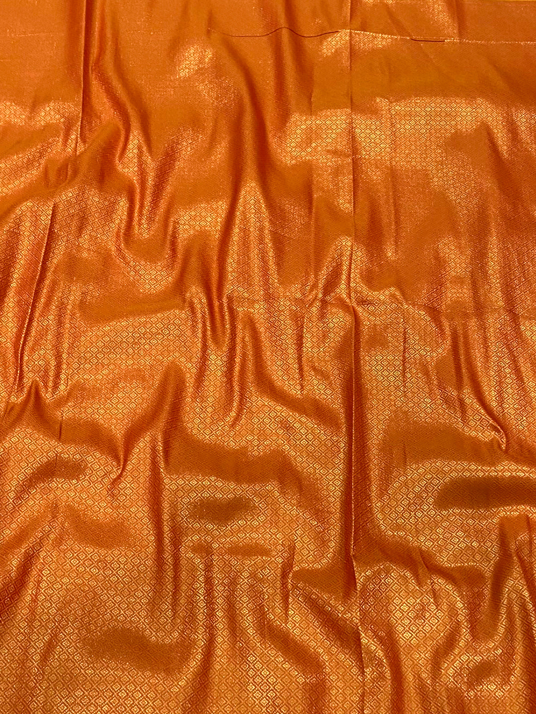 Radiant Orange Soft Silk Saree by My Store