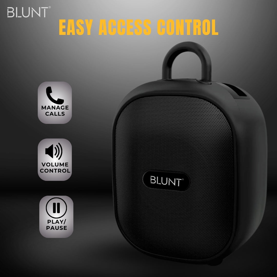 BLUNT SOUNDWAVE M3 - 15W Portable Bluetooth Speaker with TWS, FM, SD Card & Volume Control