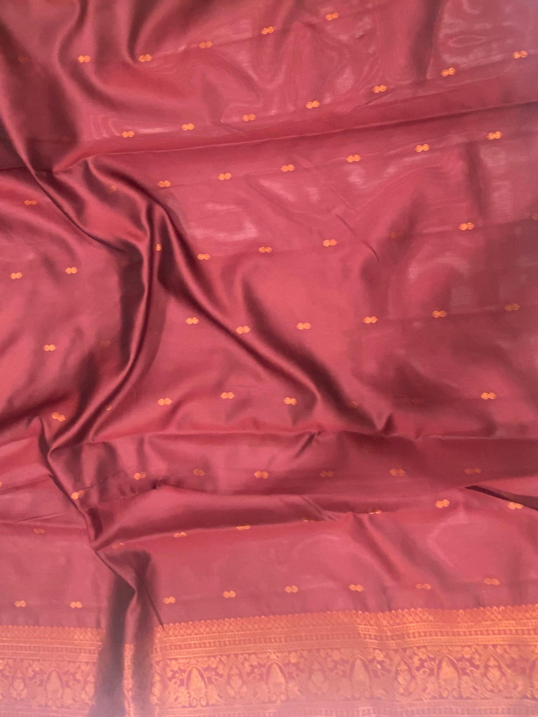 Pine Kanjivaram Tissue Saree With Gold Zari Weaving by My Store