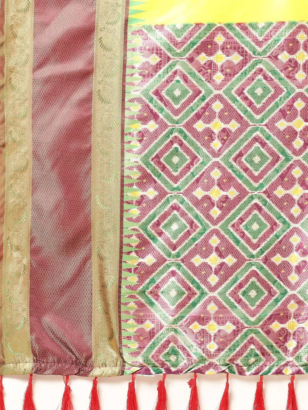 Exclusive Ganga Jamuna Pattu Border Banarasi Soft Silk Saree by My Store