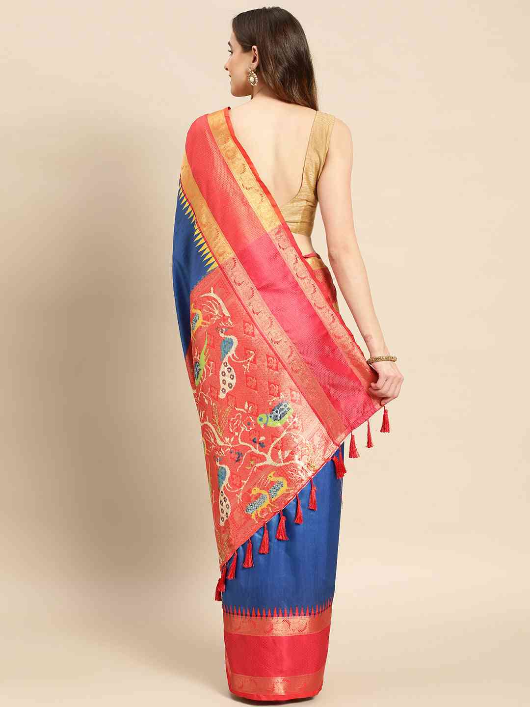 Exclusive Ganga Jamuna Pattu Border Banarasi Soft Silk Saree by My Store