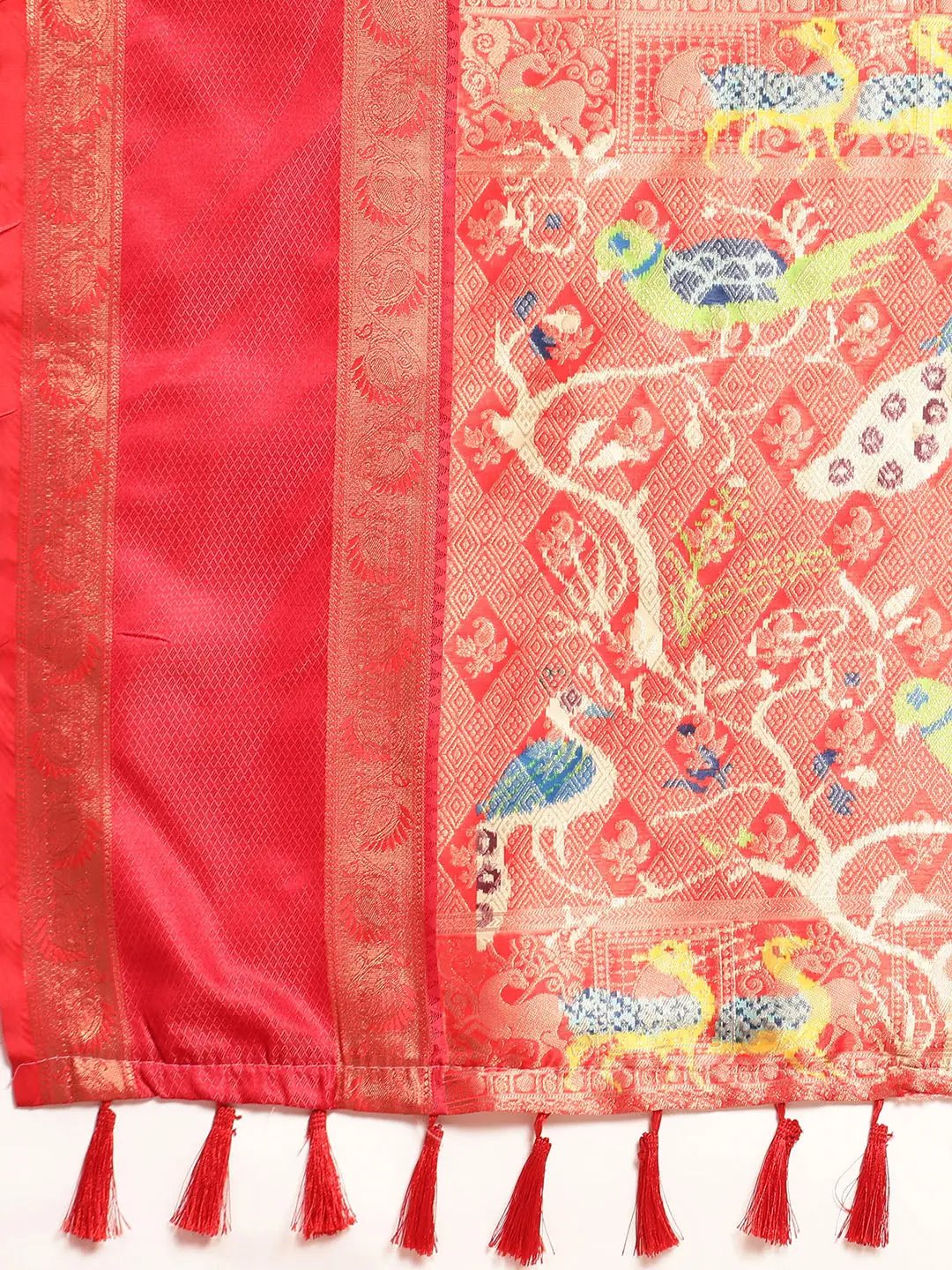 Exclusive Ganga Jamuna Pattu Border Banarasi Soft Silk Saree by My Store