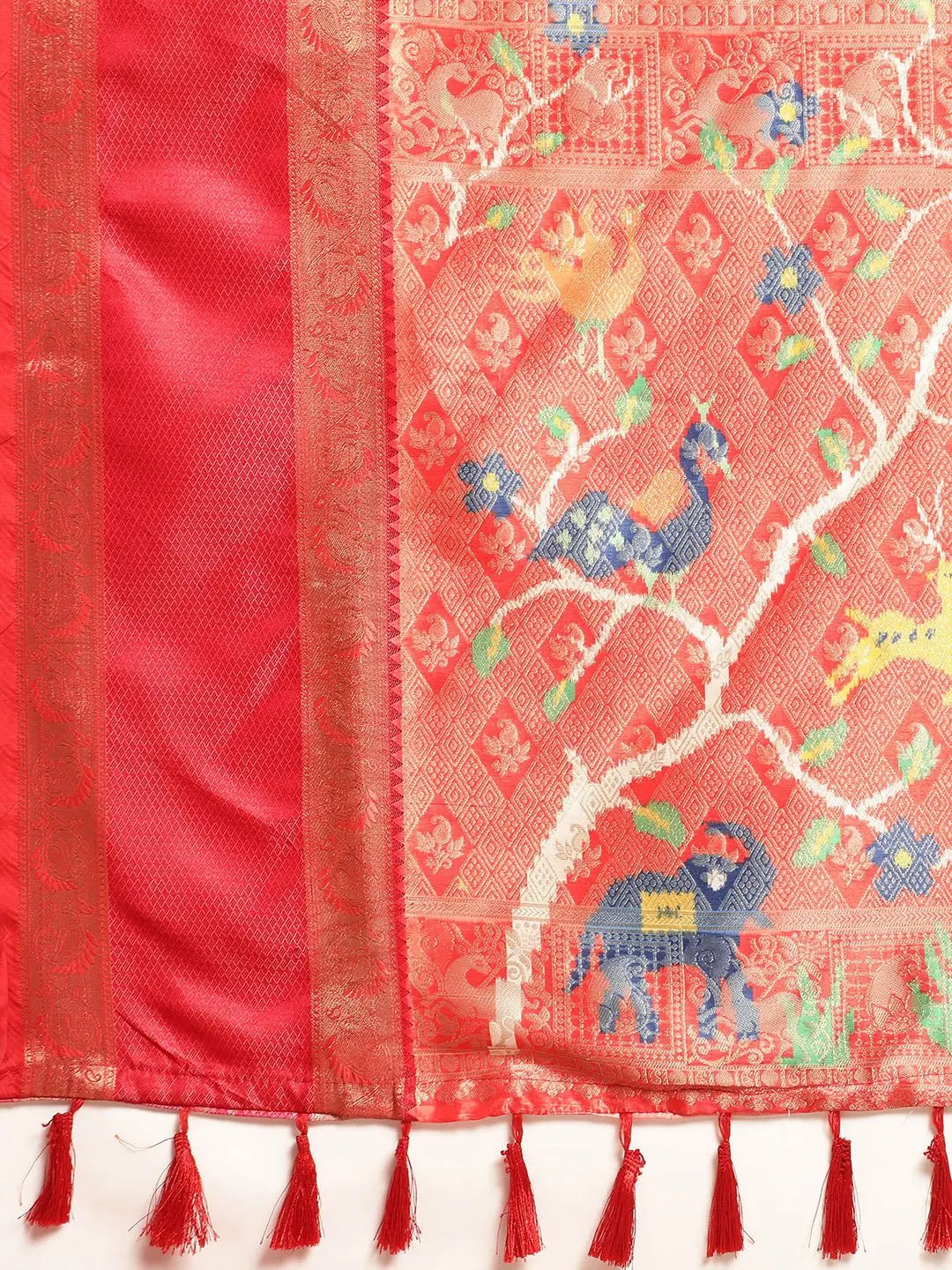 Exclusive Ganga Jamuna Pattu Border Banarasi Soft Silk Saree by My Store