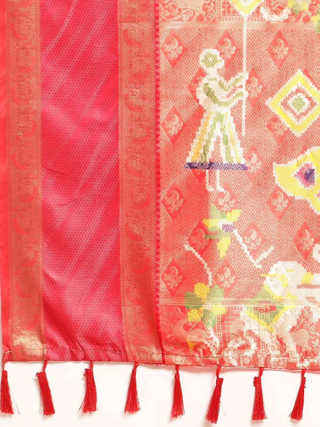 Exclusive Ganga Jamuna Pattu Border Banarasi Soft Silk Saree by My Store