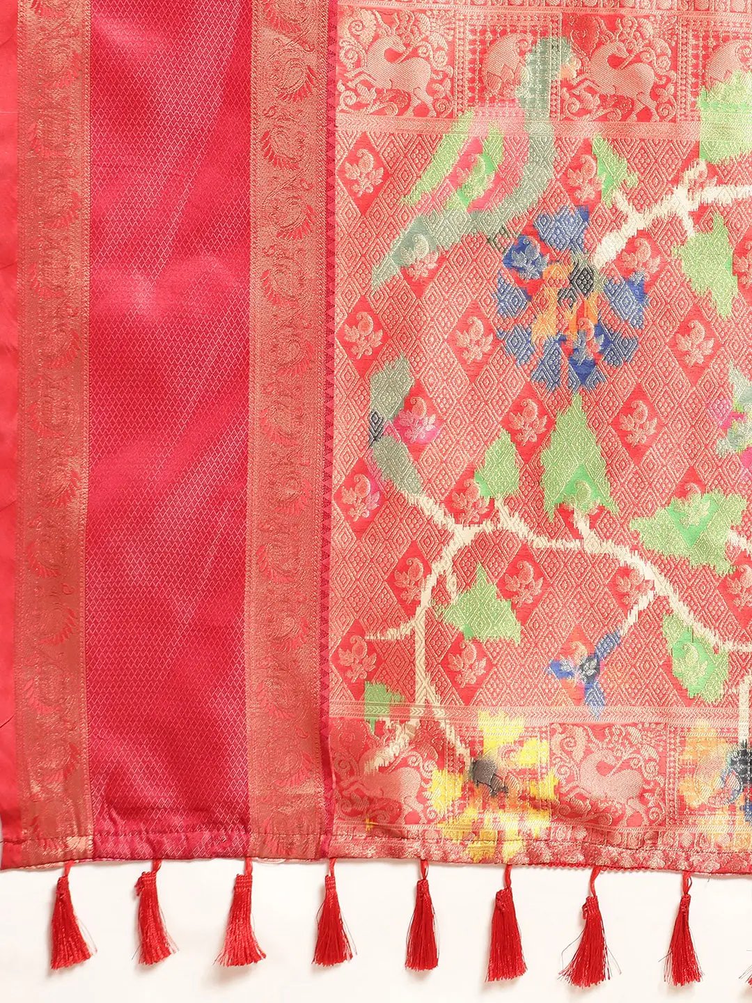 Exclusive Ganga Jamuna Pattu Border Banarasi Soft Silk Saree by My Store