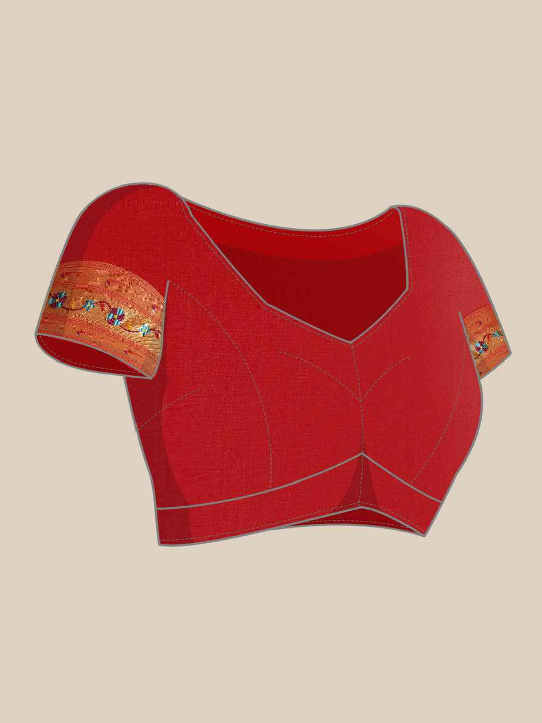 Exquisite Yevla Paithani Minakari Work Silk Saree in Maroon Colour by My Store