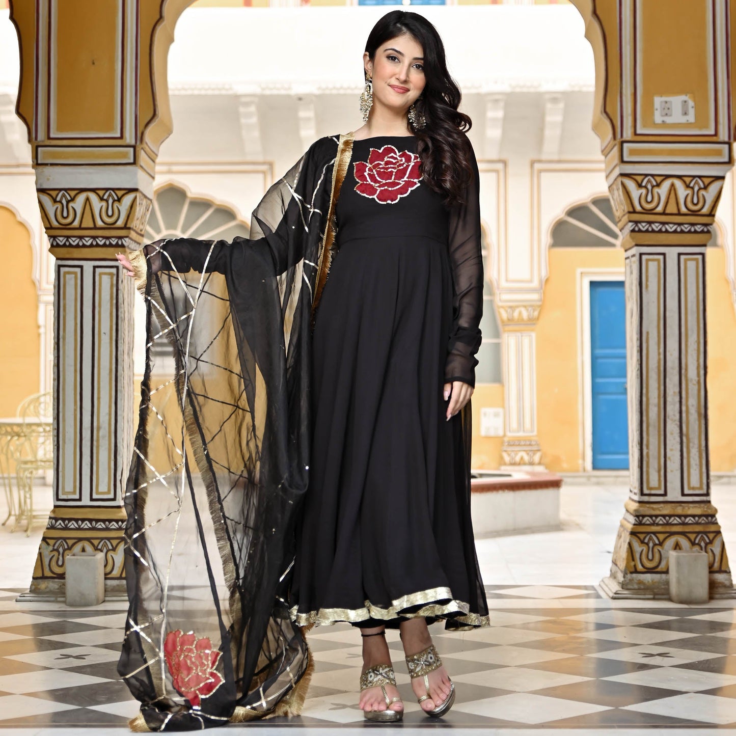 BLACK ROSE SUIT SET