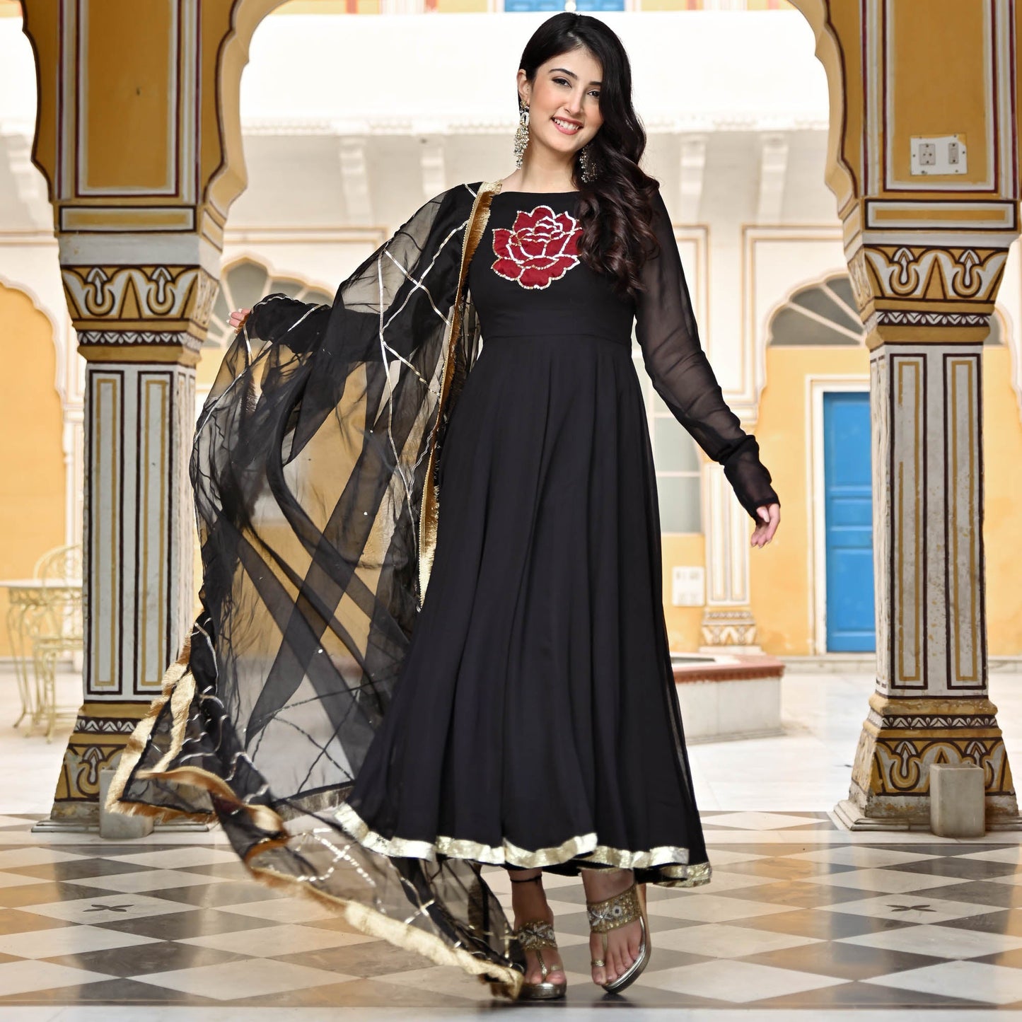 BLACK ROSE SUIT SET