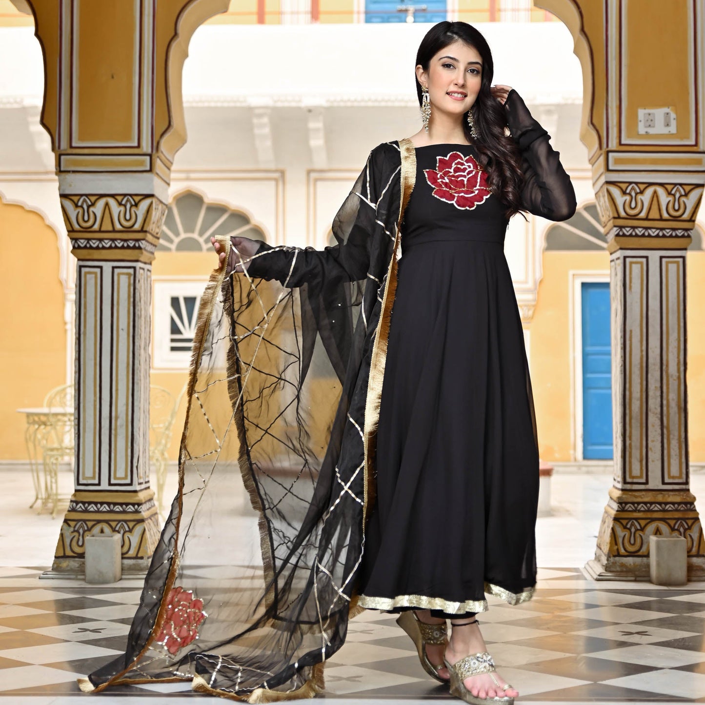BLACK ROSE SUIT SET