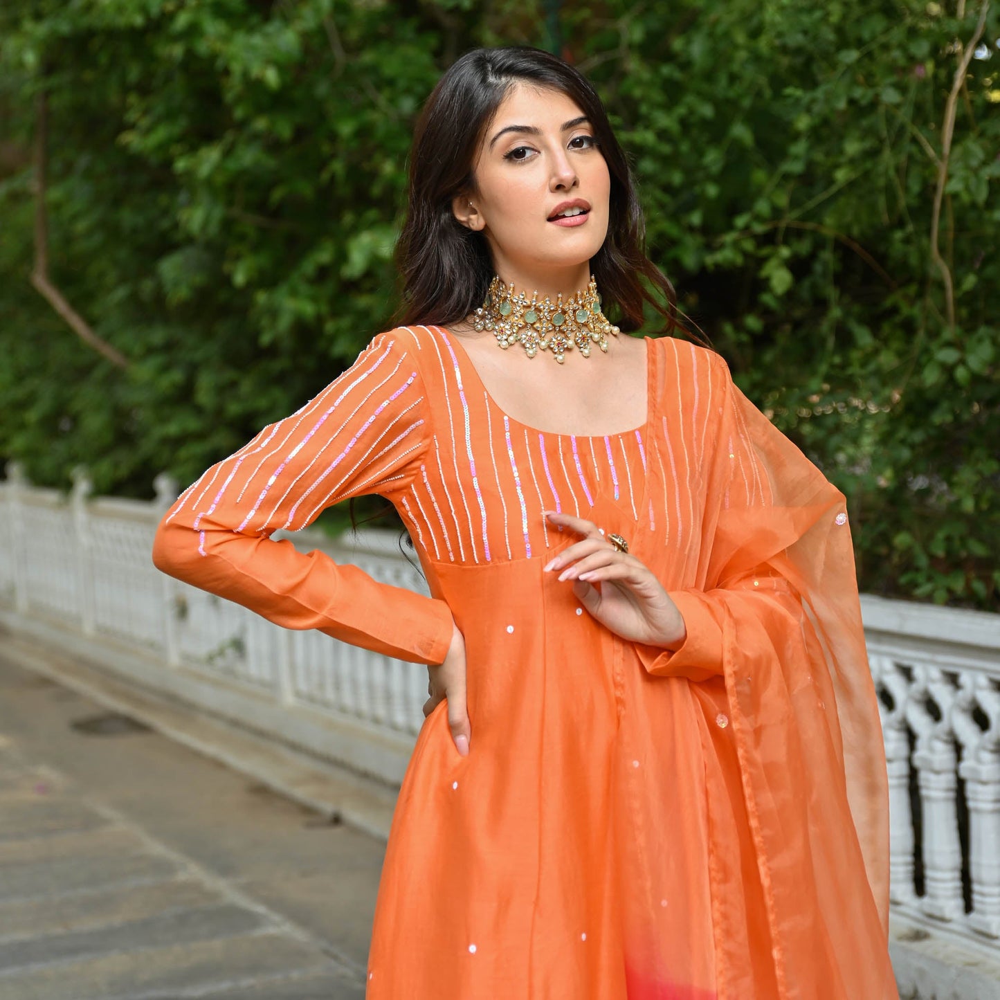 NARANGI SUIT SET