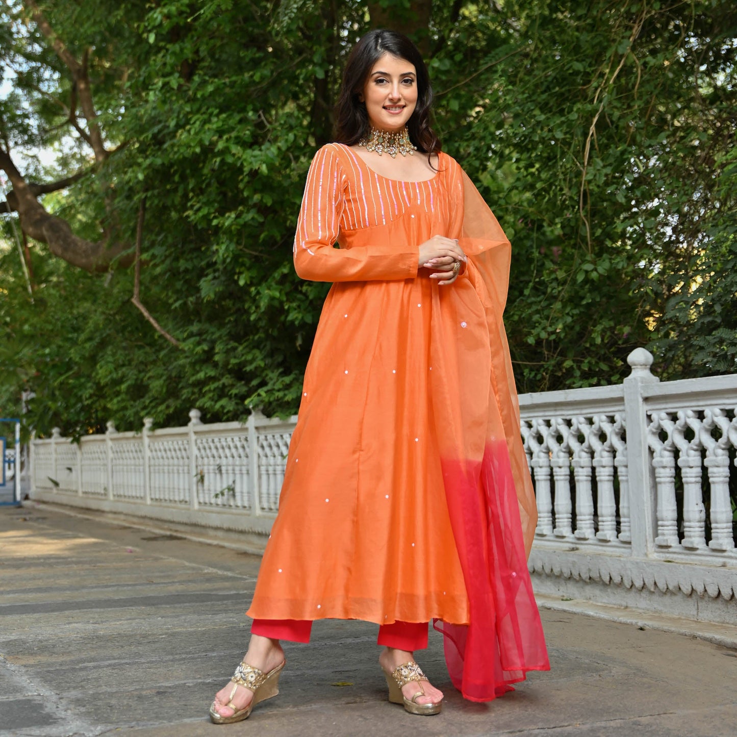 NARANGI SUIT SET