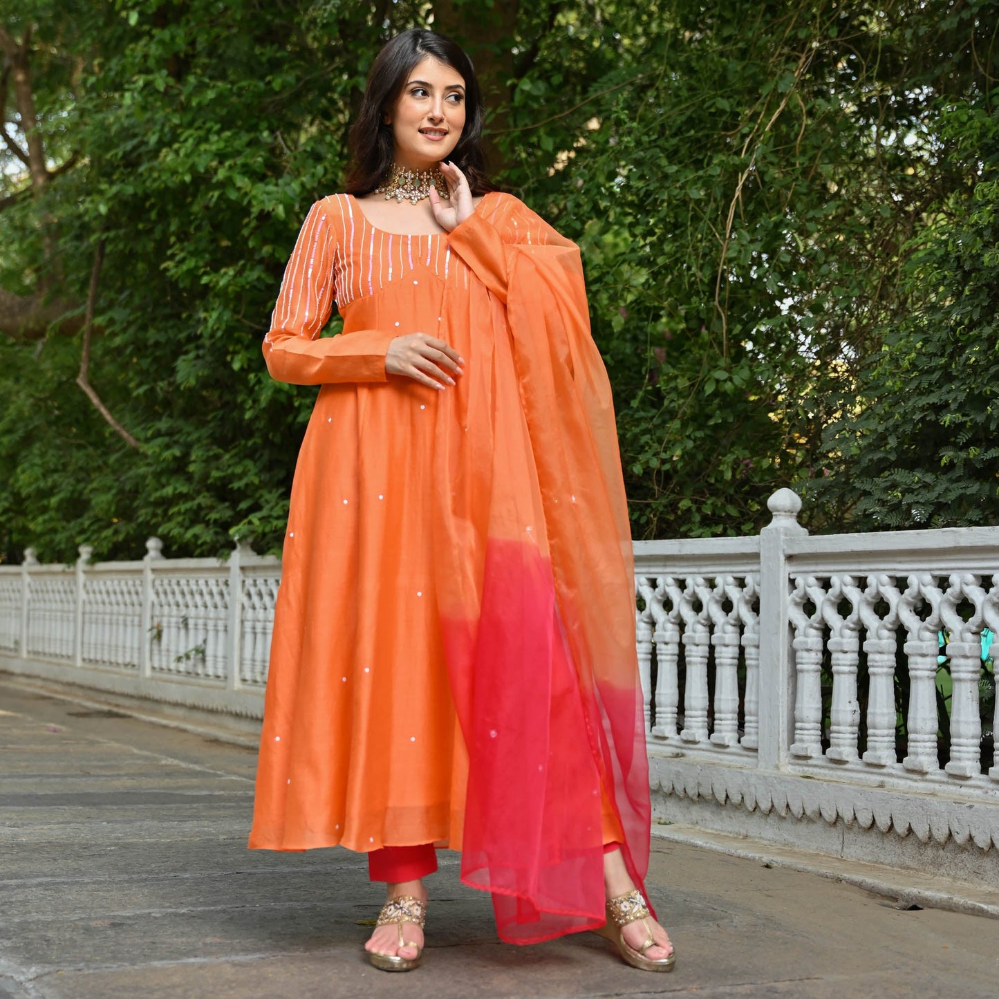 NARANGI SUIT SET