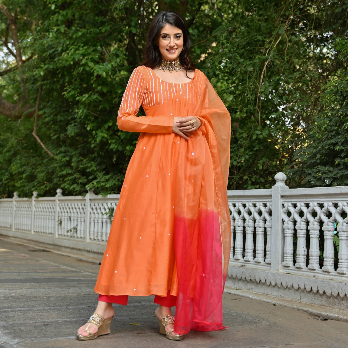 NARANGI SUIT SET