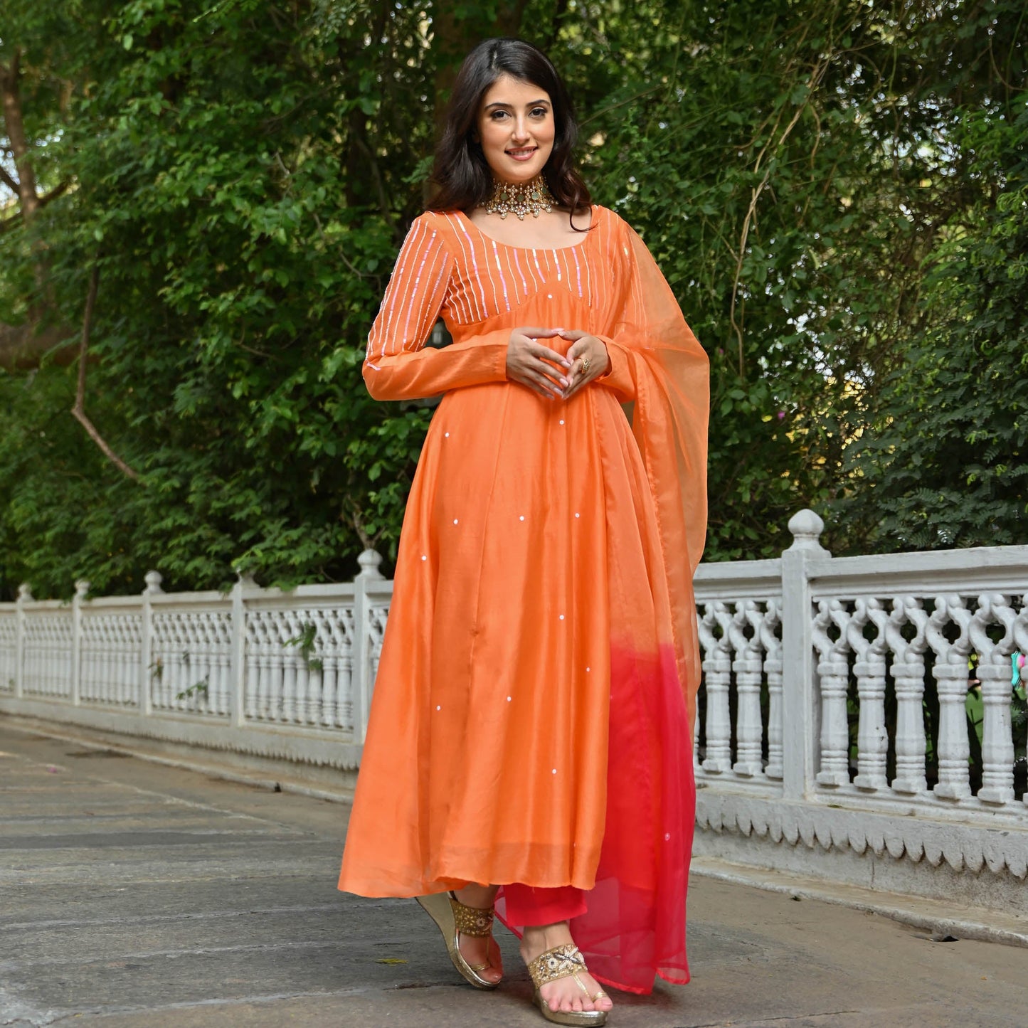 NARANGI SUIT SET
