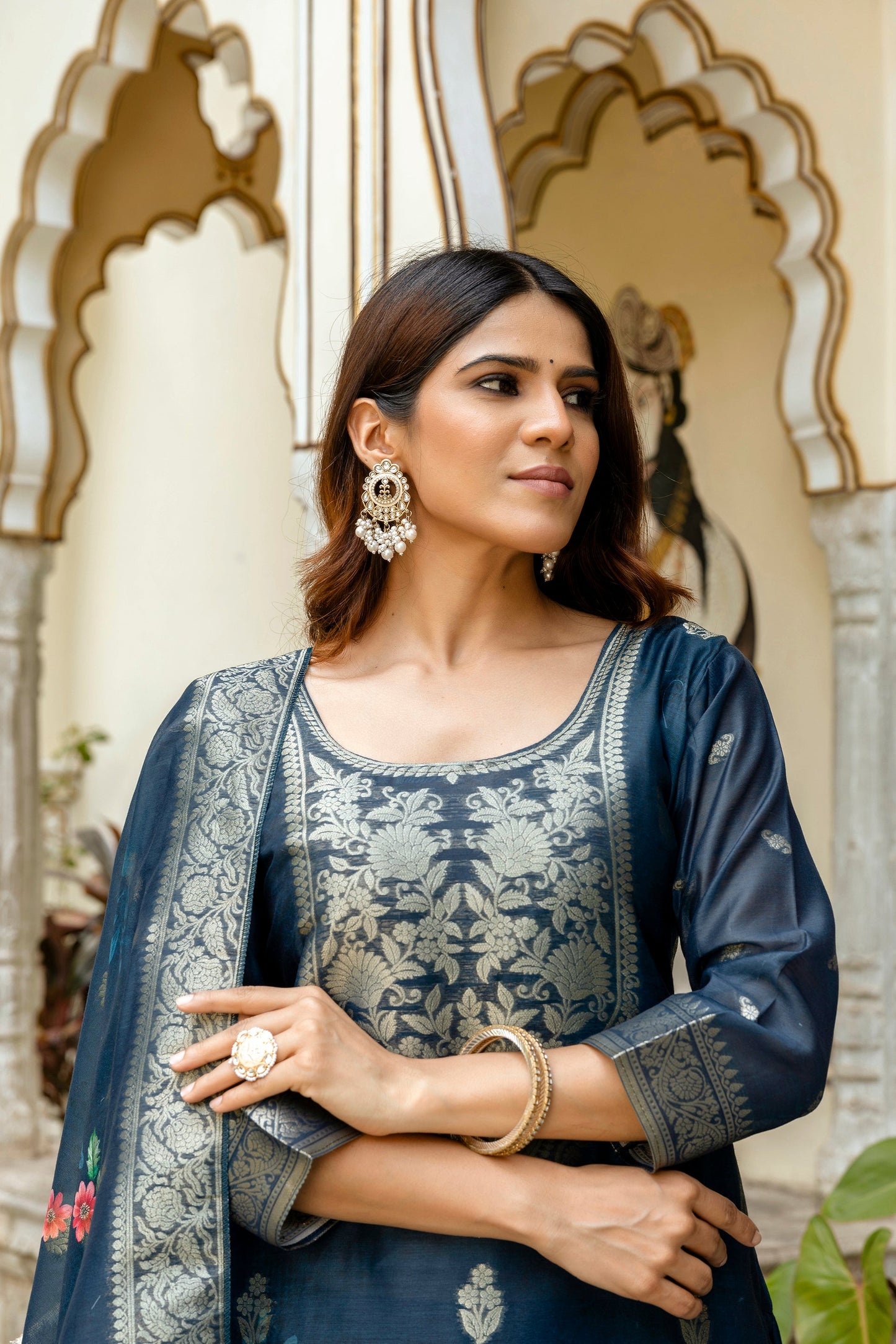Stylish Blue Printed Kurta for Women – Casual & Ethnic Wear