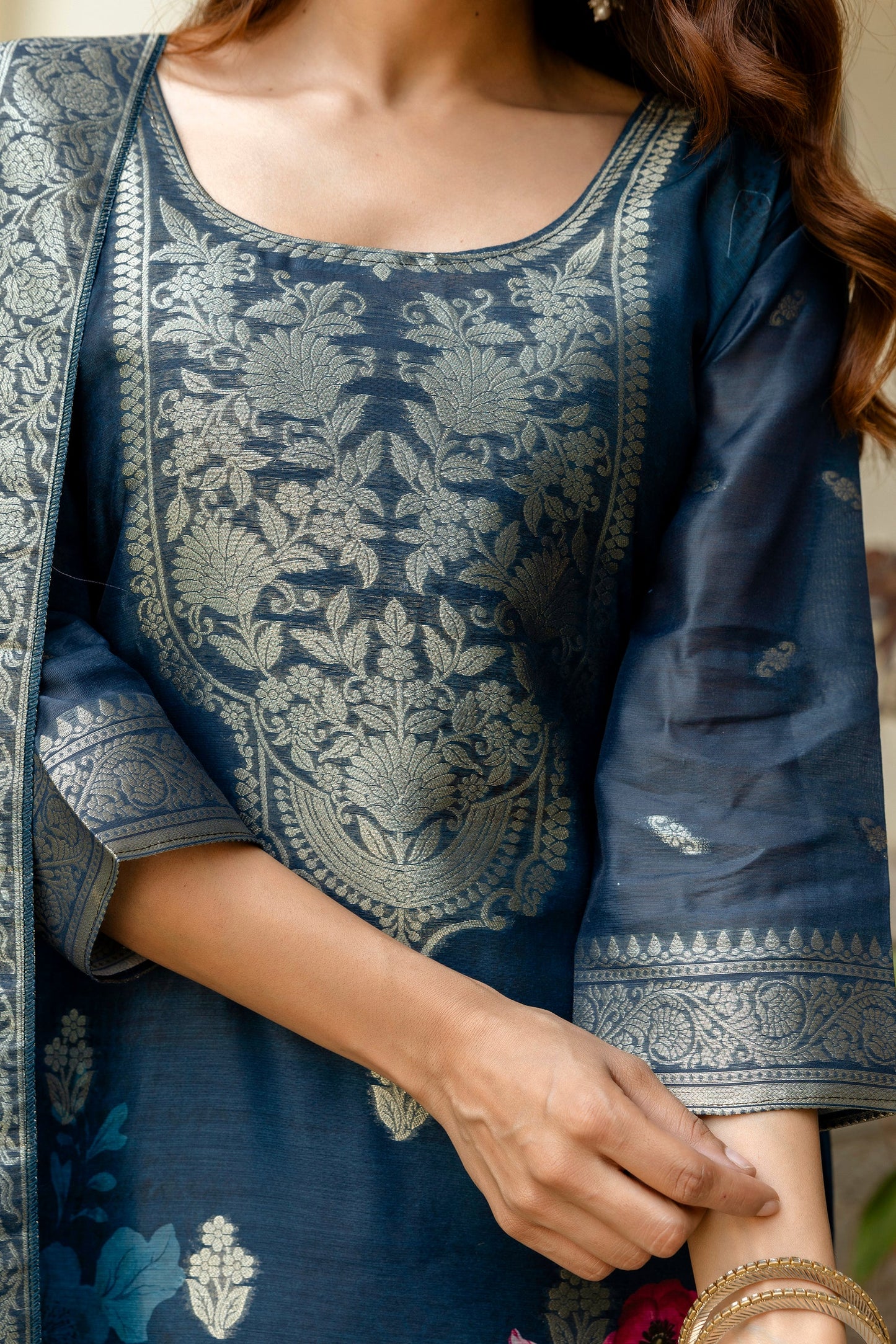 Stylish Blue Printed Kurta for Women – Casual & Ethnic Wear
