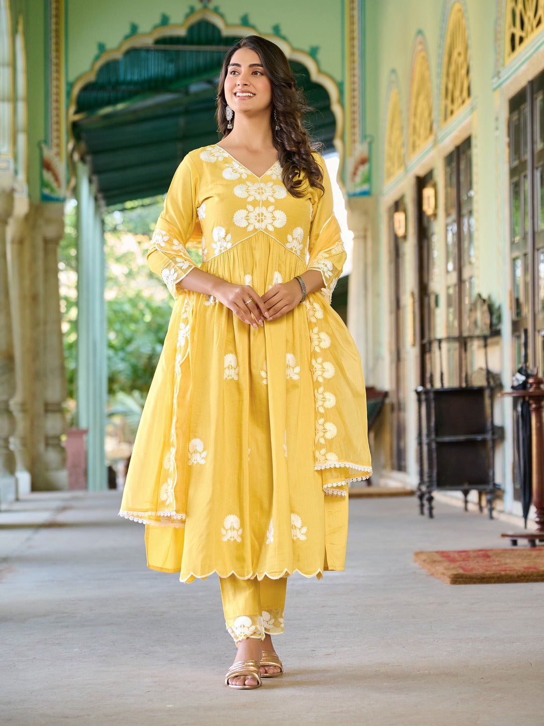 Styles Yellow Women Kurta Set