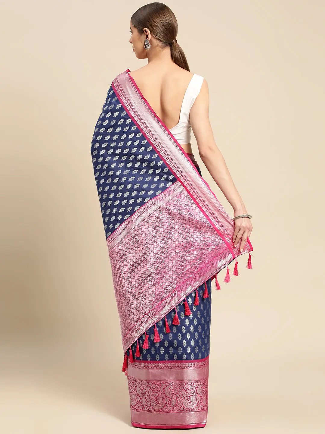 Banarasi Katan Silk Butti Design Festive Wear Saree