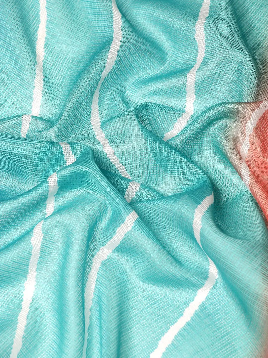 Soft Satin Kota Doriya Batik Digital Print Saree by My Store