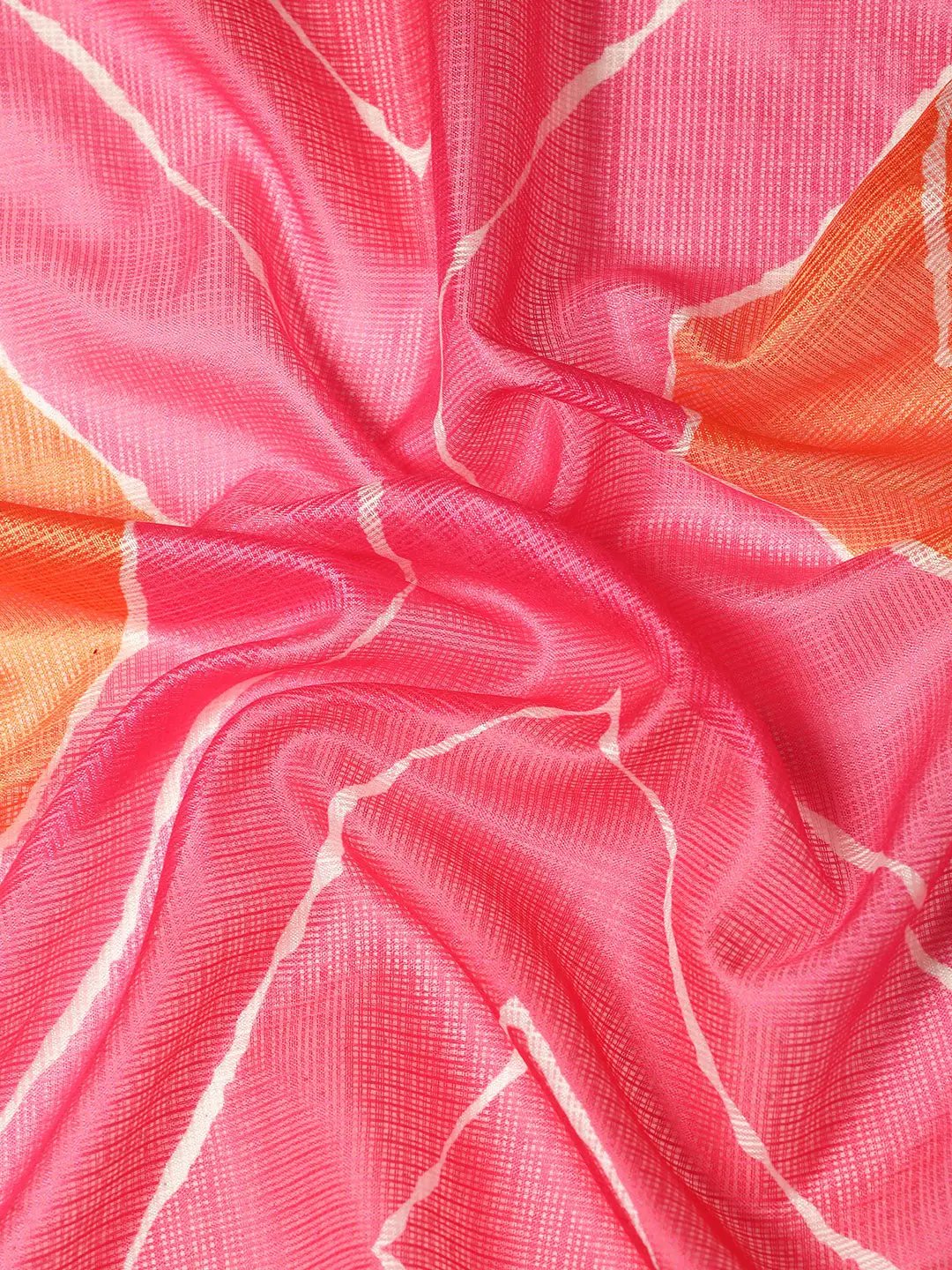 Soft Satin Kota Doriya Batik Digital Print Saree by My Store
