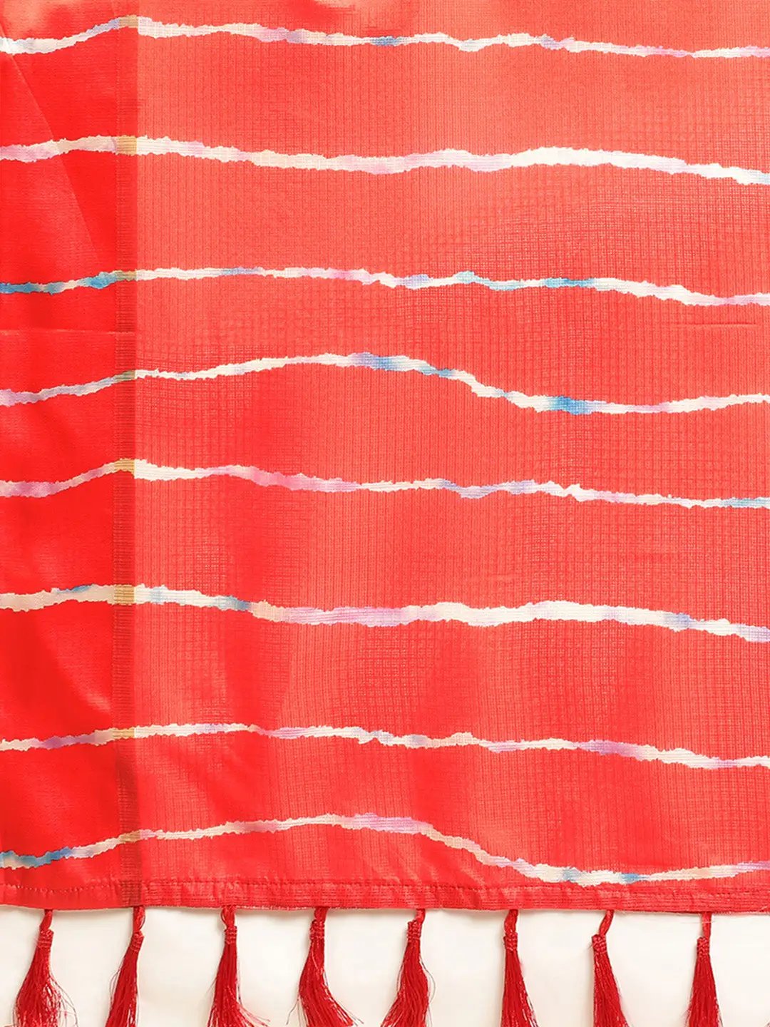 Soft Satin Kota Doriya Batik Digital Print Saree by My Store