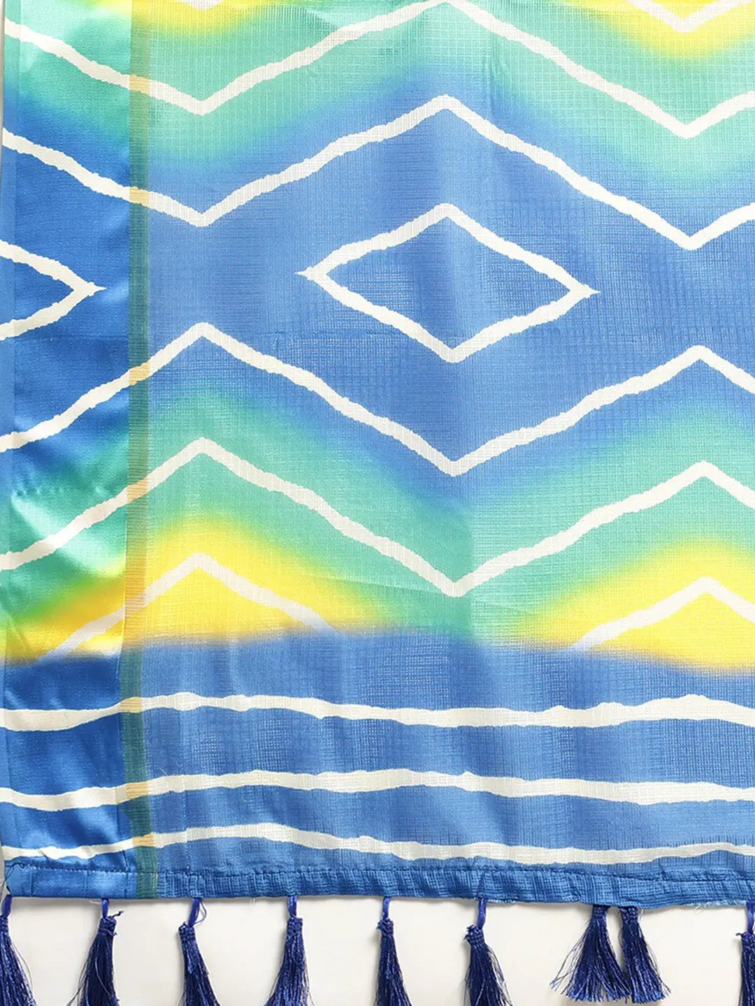 Soft Satin Kota Doriya Batik Digital Print Saree by My Store
