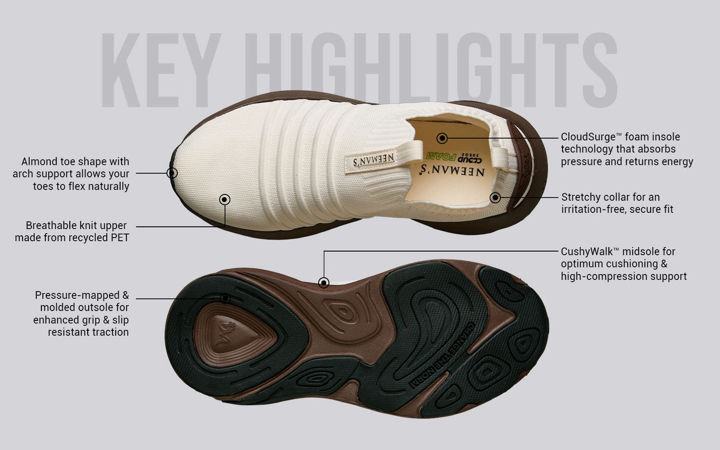 Begin Walk Breeze : Ivory Brown by My Store