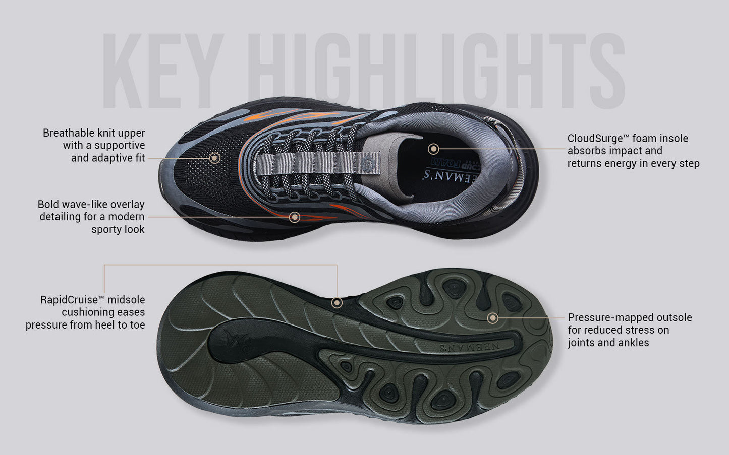 Begin Walk Flames For Men : Black by My Store