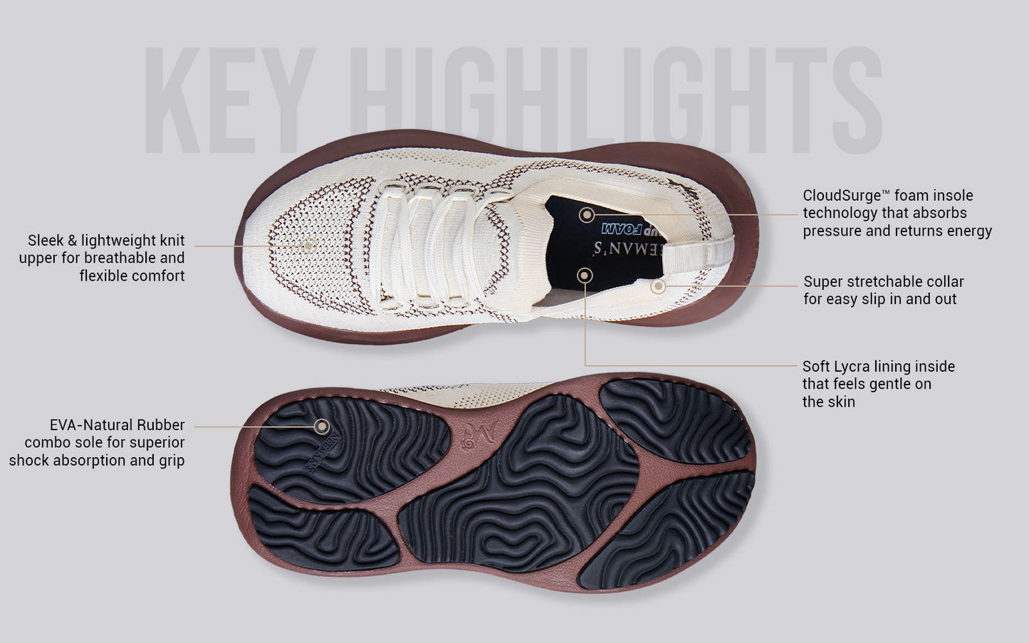 Begin Walk Leap : Ivory Brown by My Store