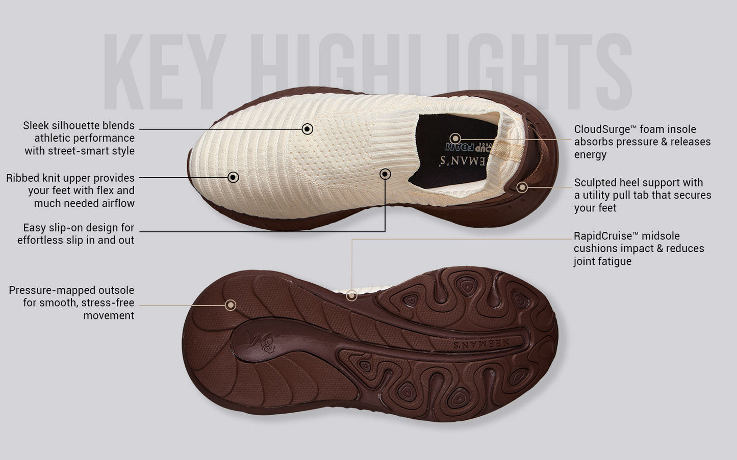 Begin Walk Trek : Ivory Brown by My Store