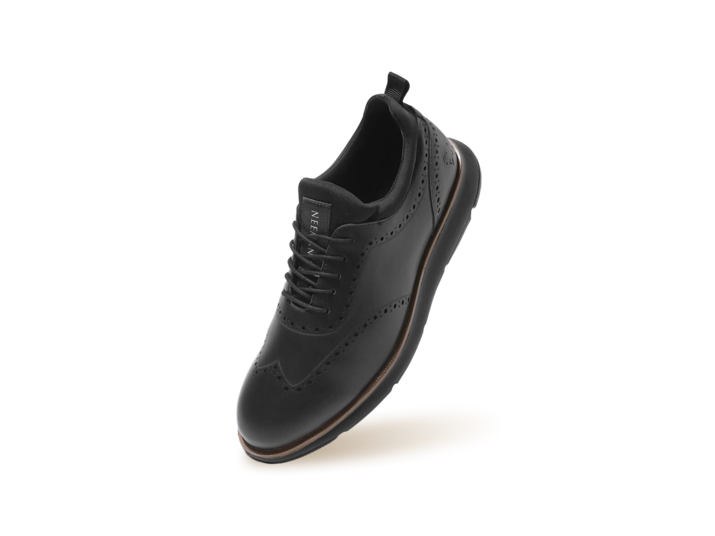 Crossover Brogues – Black | Modern Brogue Shoes for Men with Classic Detailing
