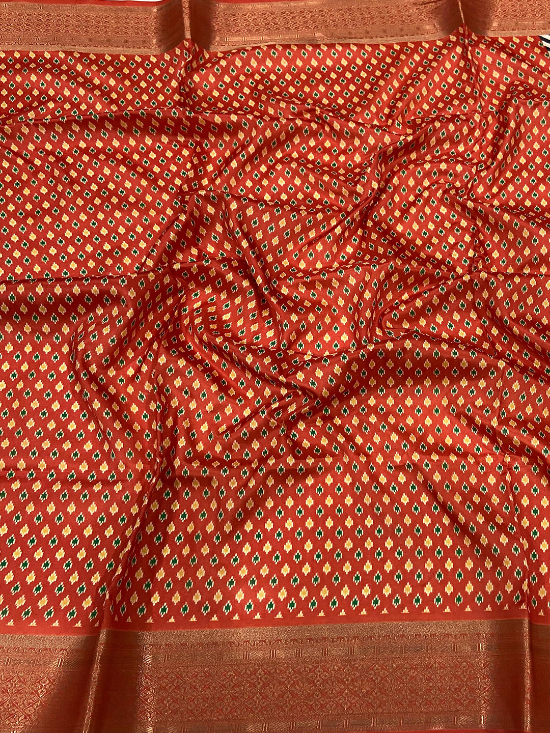 Carbon Black Ikkat Banarasi Silk Saree by My Store