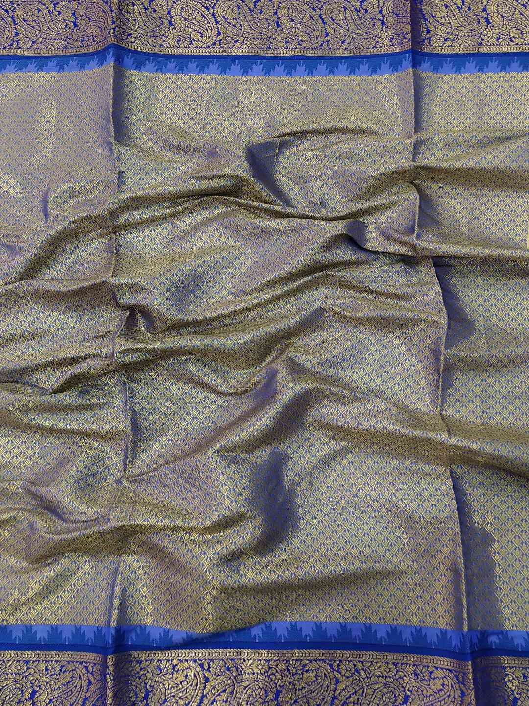 Divine Elegance Attractive Soft Silk Temple Border Gadwal Saree by My Store