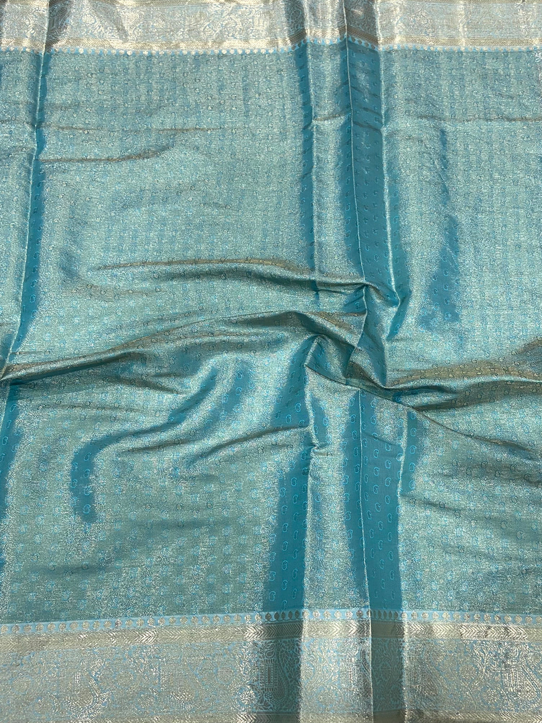 Blue Soft Kanjivaram Silk Saree