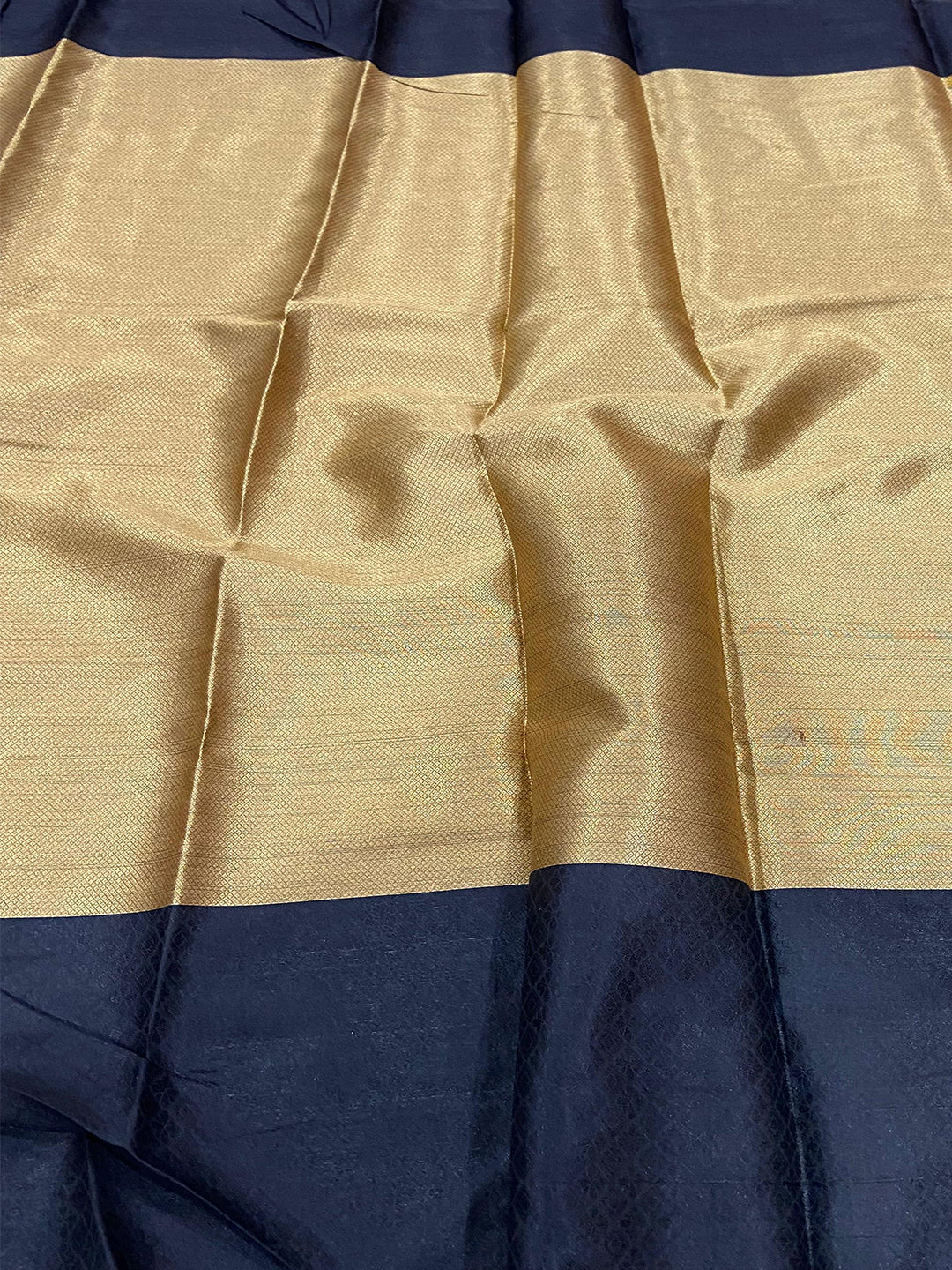 Mustard Yellow Kora Silk Kalamkari Print Saree by My Store