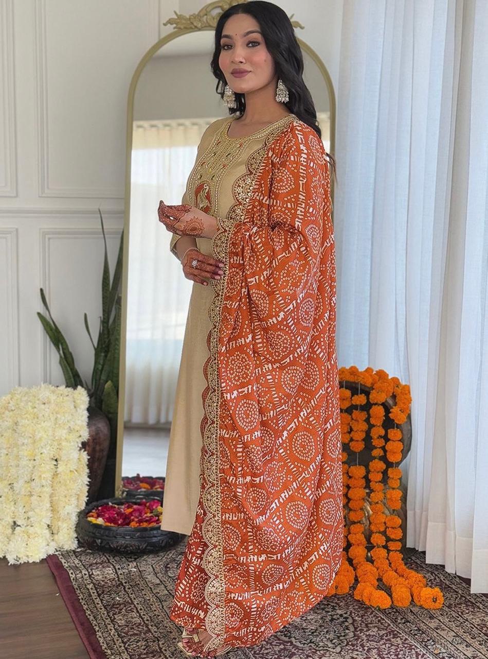 Cream Bliss Kurta Collection