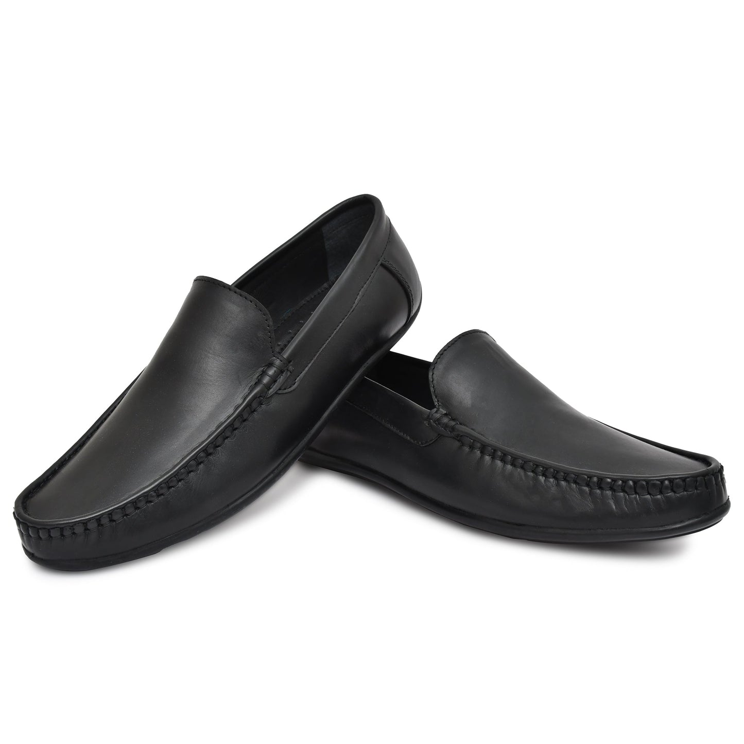 Black Leather Loafers