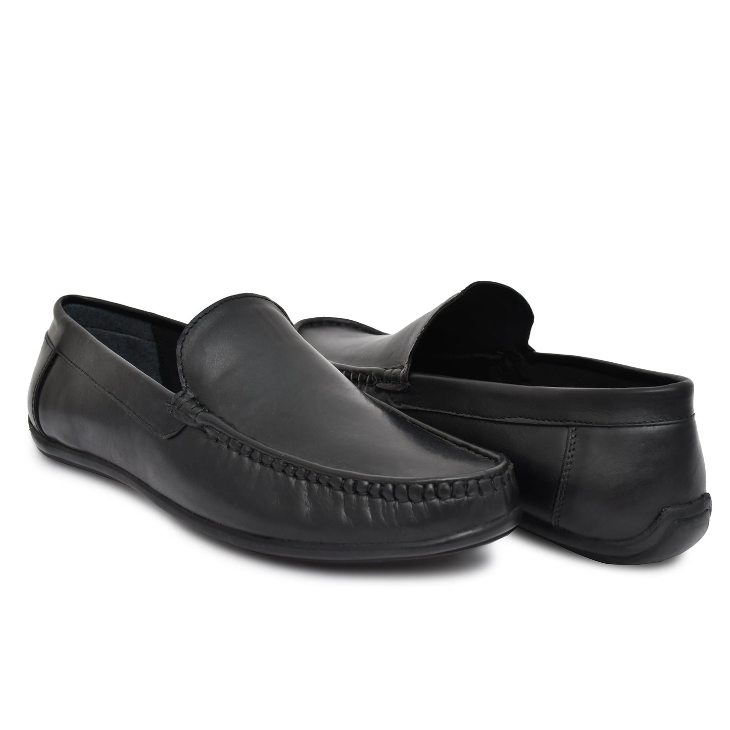 Black Leather Loafers