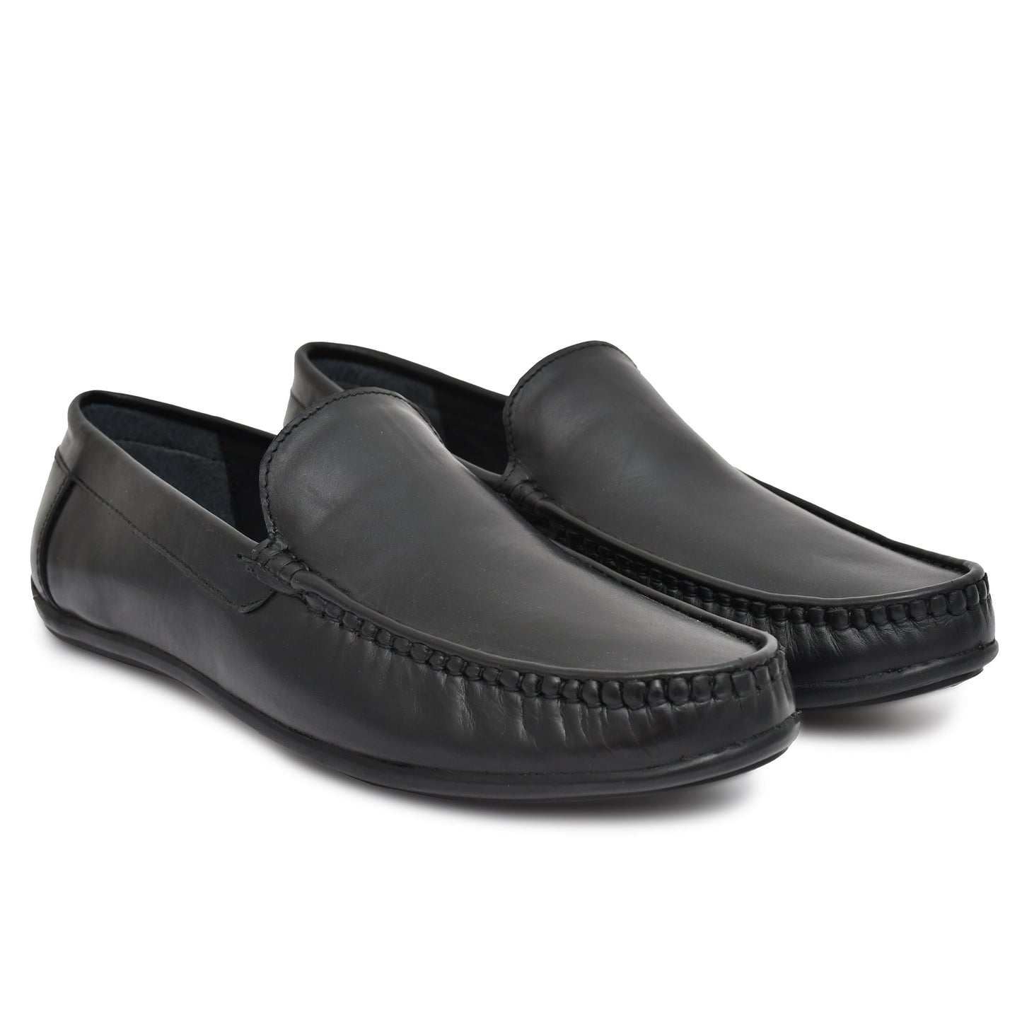 Black Leather Loafers