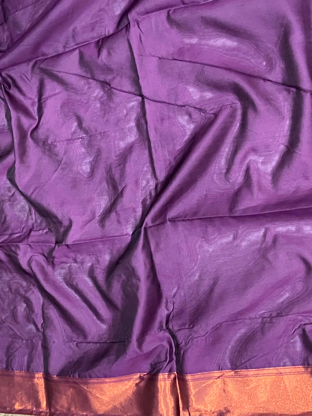 Pista Copper Radiance Katan Silk Saree by My Store