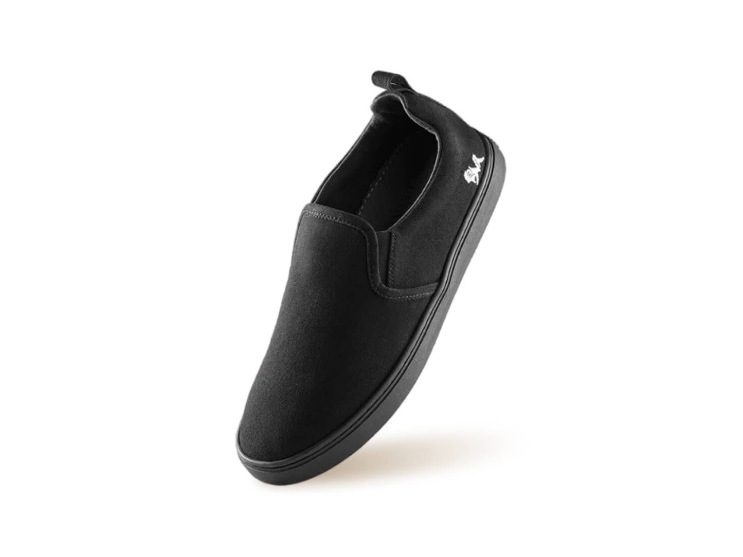 Cotton Slip Ons : Coal Black by My Store