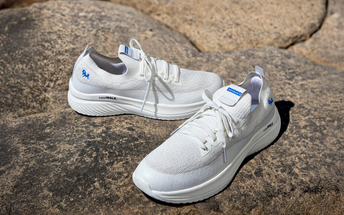 Ease Walk Sneakers : White by My Store