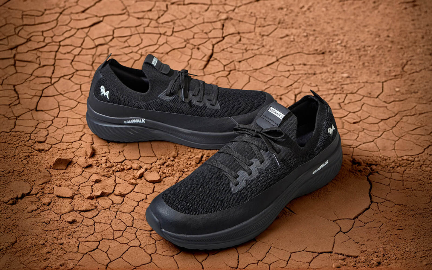 Ease Walk Sneakers : Black by My Store