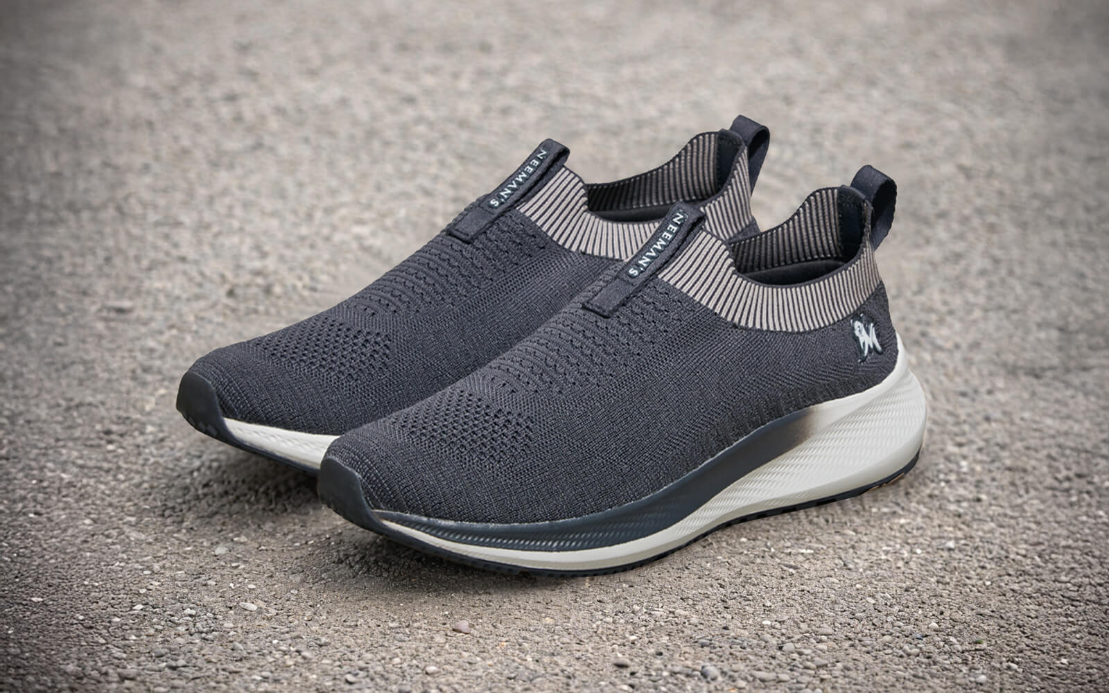 Grip Fit Slip-Ons – Grey | Comfortable Grey Slip-On Shoes for Everyday Wear by My Store