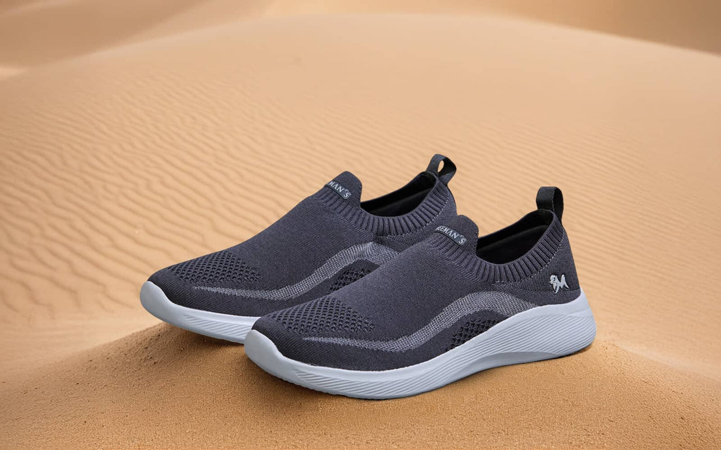 Everyday Basic Slip Ons : Dark Grey by My Store