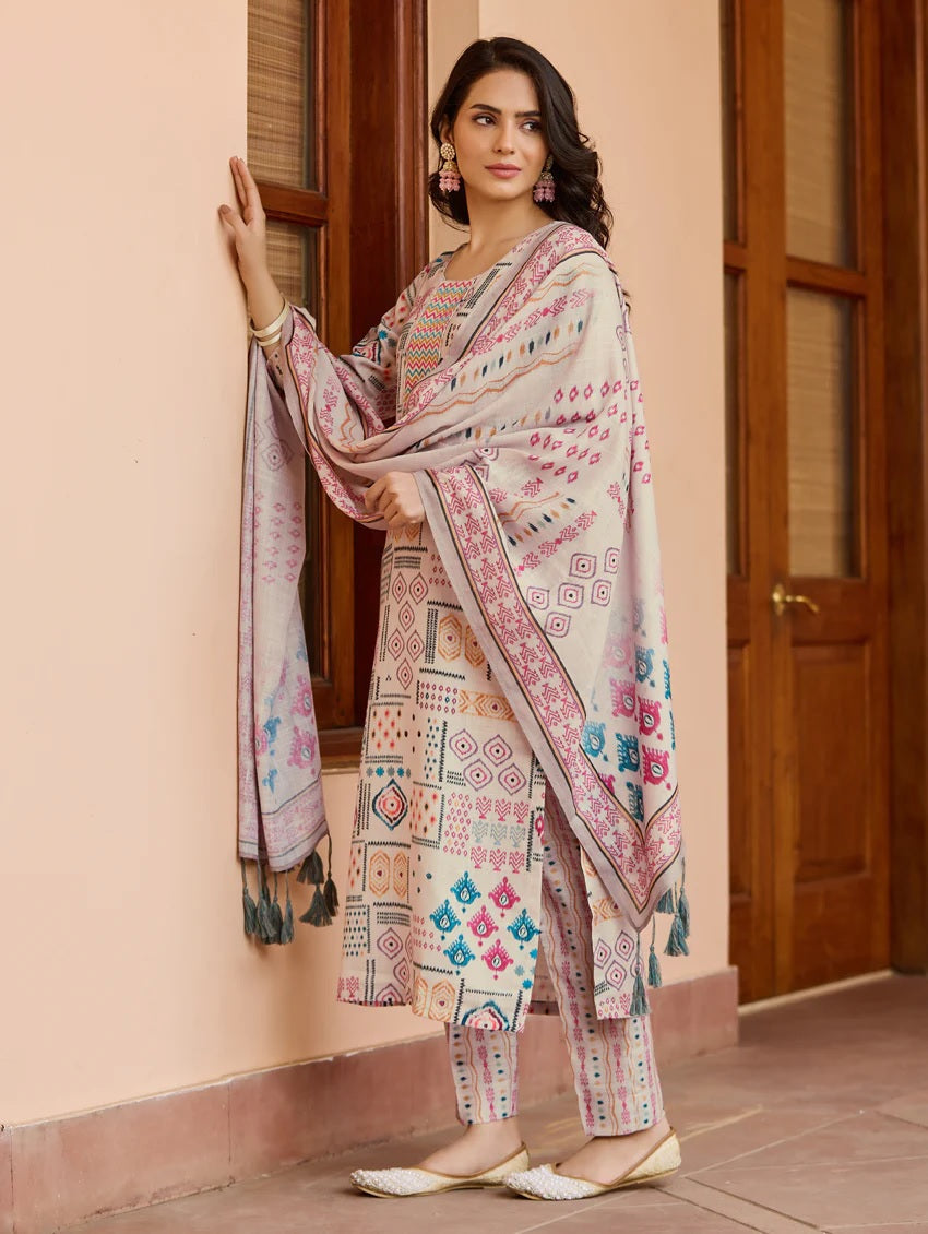 Summer Special Cotton Printed Kurta Set