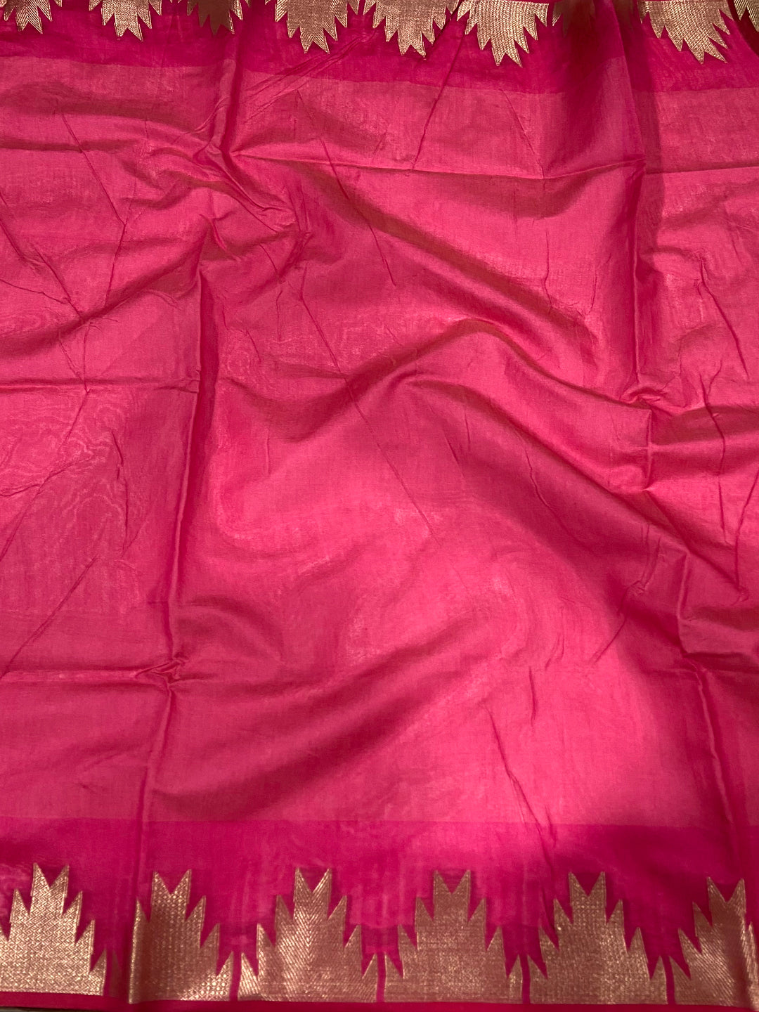 Cream Banarasi Raw Silk Ikkat Saree by My Store