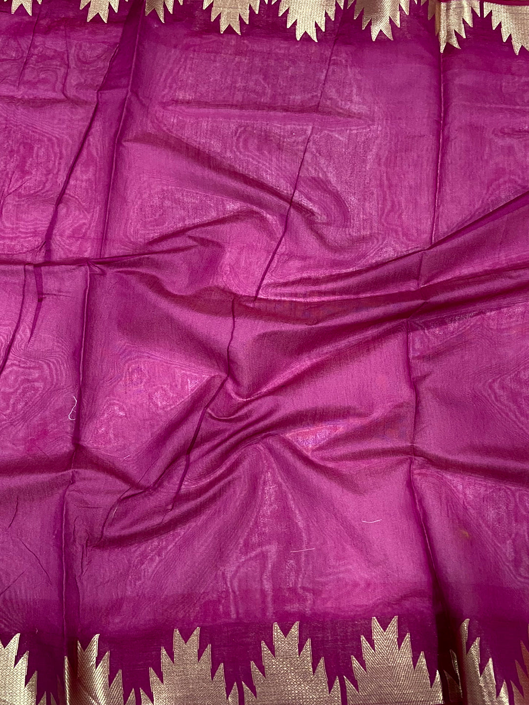 Peach Banarasi Raw Silk Ikkat Saree by My Store