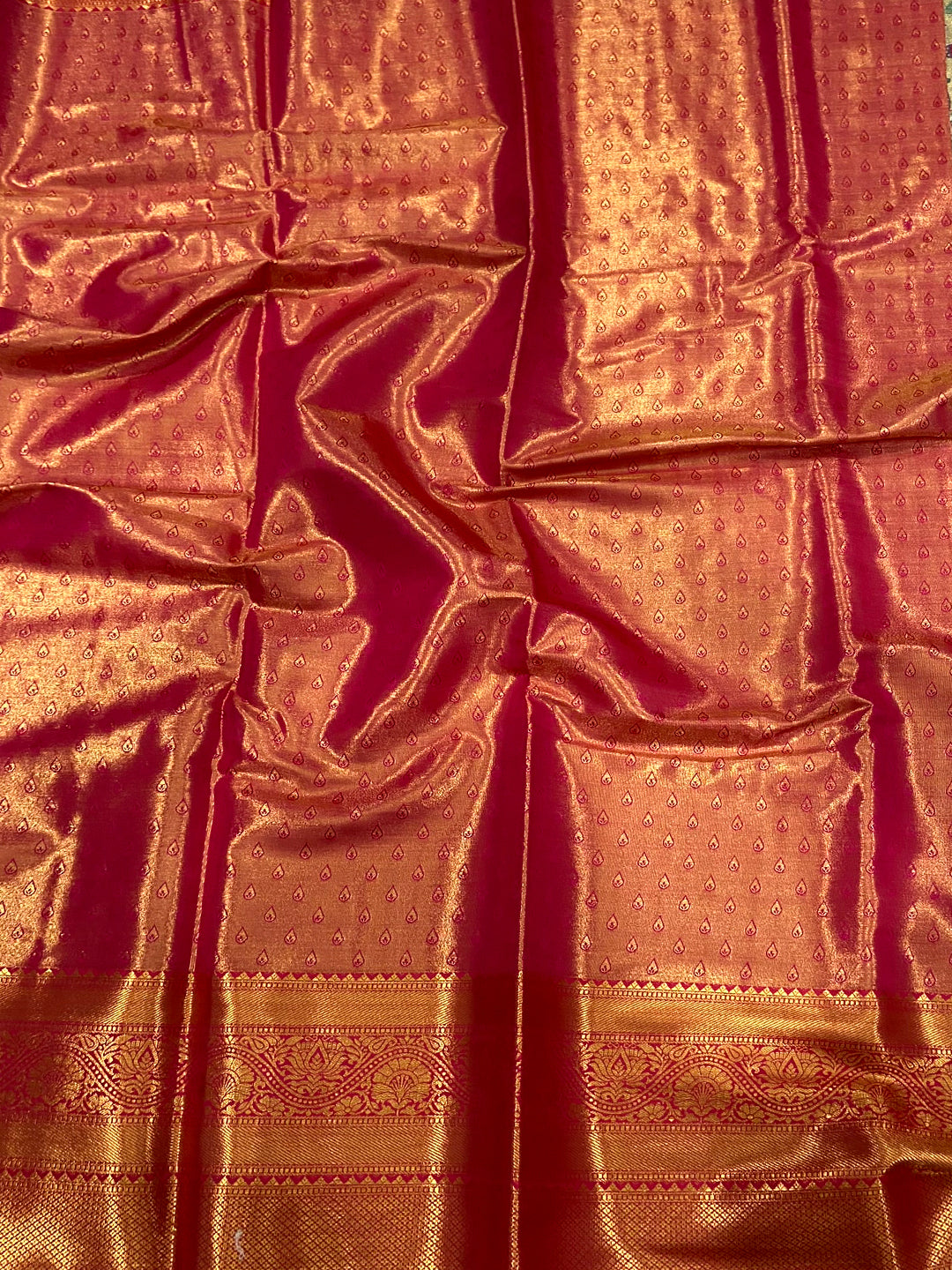 Rani Dharmavaram Butterfly Silk Saree by My Store
