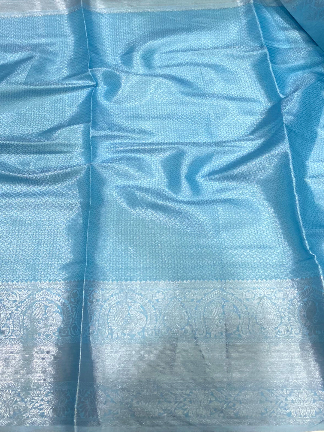 Blue Banarasi Kanjivaram Silk Saree